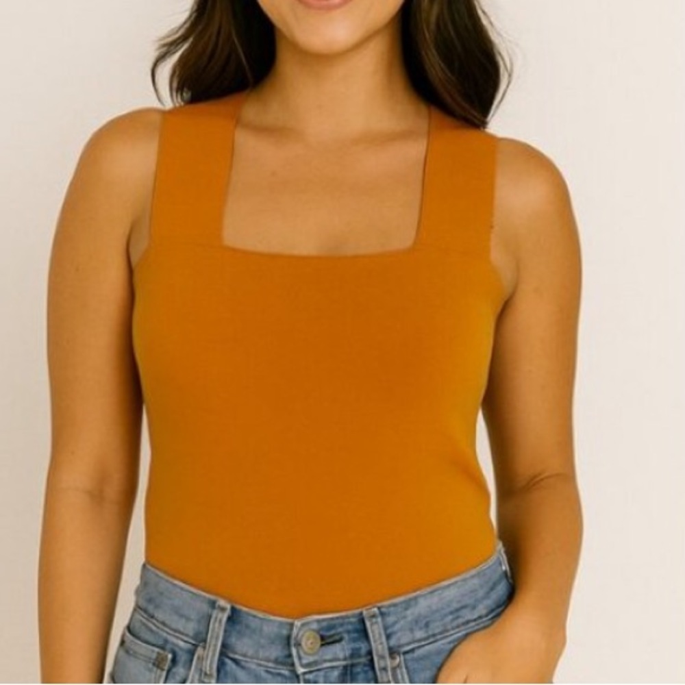 House of Harlow Deep Orange Tank Top